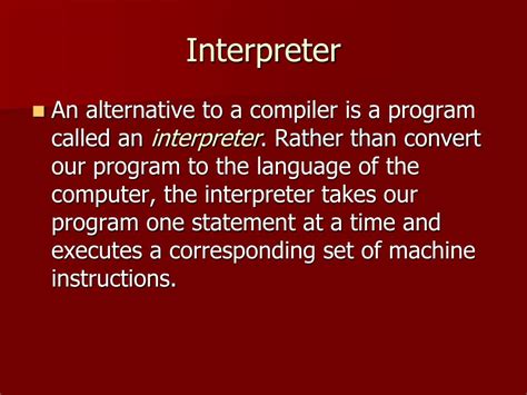 Image result for Interpreter Computer Science