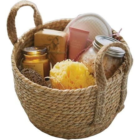 CalaniKa Jute and Cotton Gifting Basket Fancy Handmade Round Handle ...