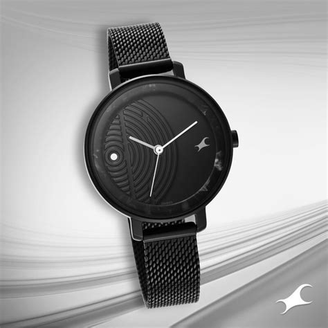 Buy Online Fastrack Younique Quartz Analog Black Dial Stainless Steel ...