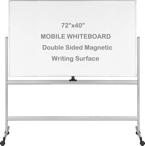 Amazon.com : FORTUNO Large Magnetic Mobile Whiteboard 72"x40", Rolling ...
