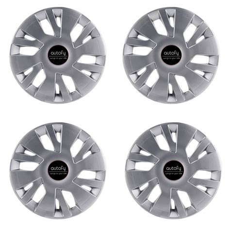 Autofy 14" 12 Spokes Snap-On Universal Wheel Cap Wheel Cover Hub Cap ...