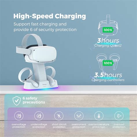 Buy Gamulus RGB Charging Dock for Meta Quest 2, VR Headset ...