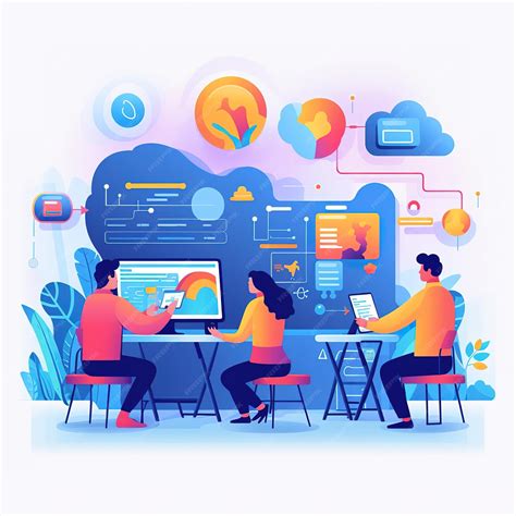 Online Business Illustration Background Cute 的图像结果