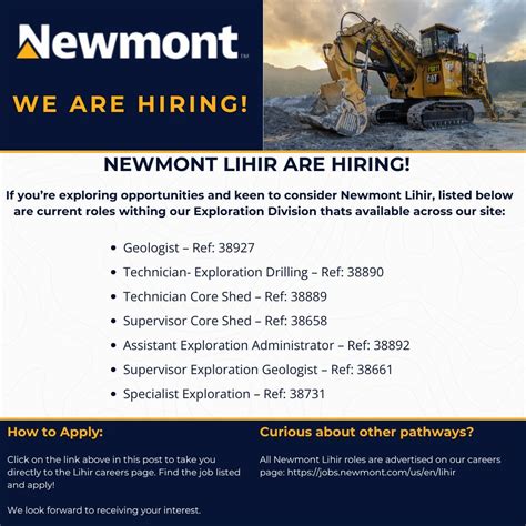 Mining Jobs : Career Opportunities at Newmont Lihir Gold Mine, Papua New Guinea - Mining Jobs ...