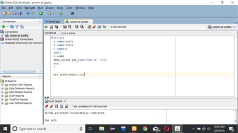 Image result for Sum of Two Numbers in SQL Developer