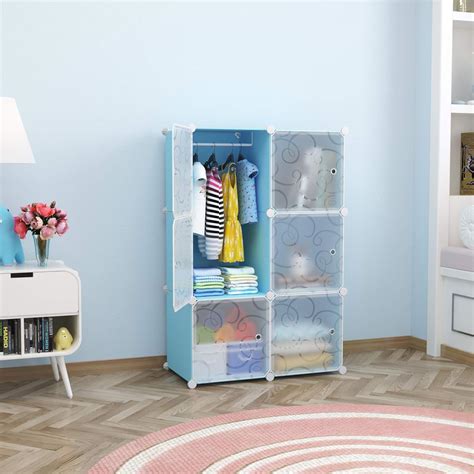 Keshav International 6 Door Plastic Sheet Wardrobe Storage Rack Closest ...