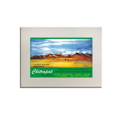 CHITRAPAT Handmade Paper Pro 440 R for Watercolor, Acrylic Painting ...