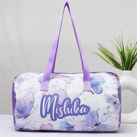 Personalised Butterfly Printed Kids Duffle Bag - Uncommongifts ...