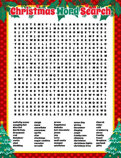 15 best big printable christmas word searches pdf for free at – Artofit