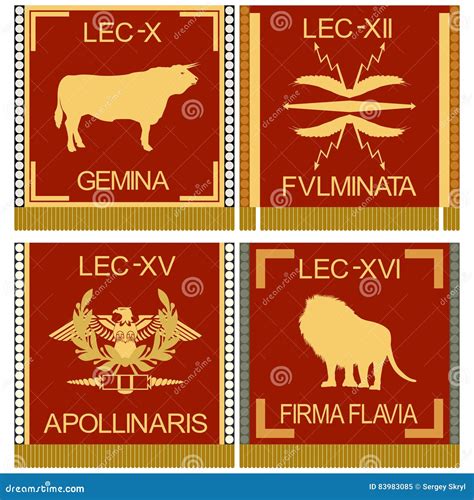 Symbols of the Roman Legionaries-1 Stock Vector - Illustration of kagorta, legionnaires: 83983085