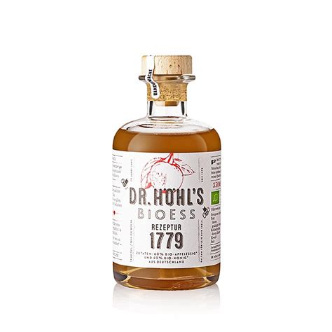 Apfel - Essig, Dr. HÖHL`S BioEss Rezeptur 1779, mit Honig, BIO, 350 ml ...