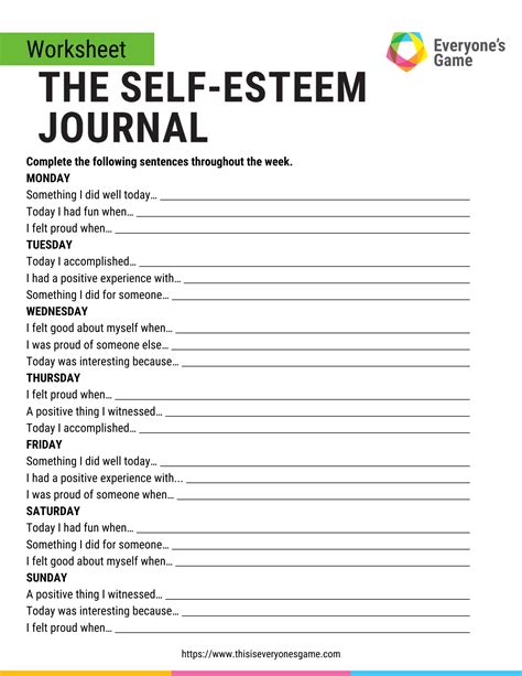 Boost Your Confidence: Self-Confidence Worksheets for Personal Growth