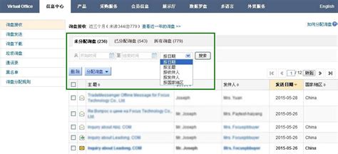 如何分类检索询盘 - 中国制造网会员电子商务业务支持平台