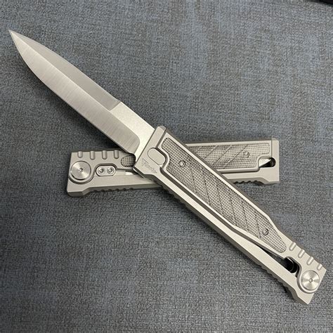 Reate EXO Gravity Knife Double Edge Black Micarta