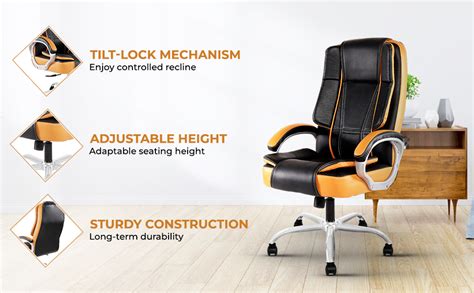 IAFA FURNITURE® Dune | Leatherette Executive Office Chair | Ultra-Soft ...