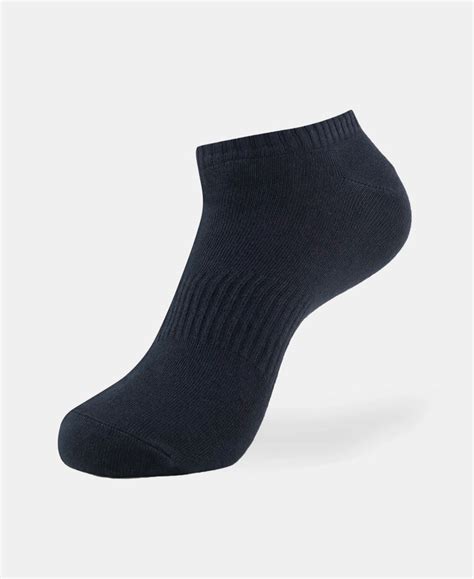 Buy Compact Cotton Low Show Socks With StayFresh Treatment - Black 7097 ...