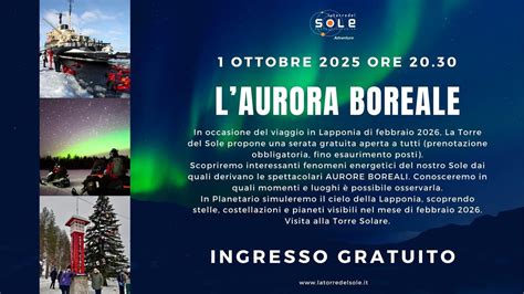 L’Aurora Boreale – EVENTO GRATUITO, La Torre del Sole, Ponte San Pietro ...