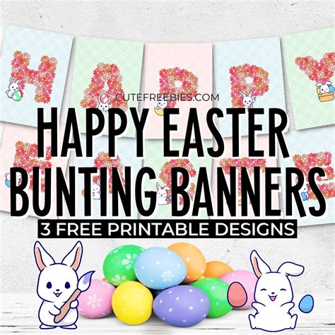 Happy Easter Printable Banner