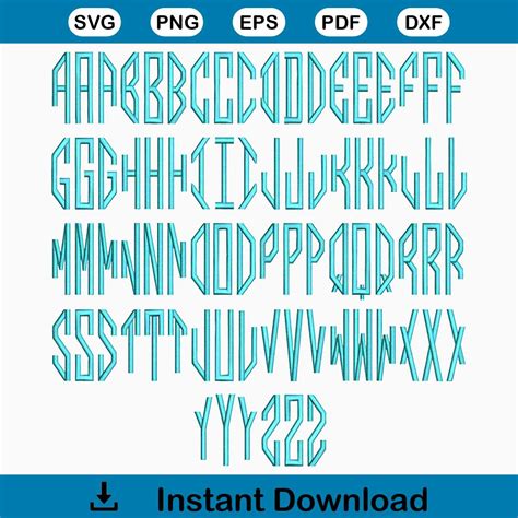 Hexagon Embroidery Fonts Monogram Machine Embroidery Font Al | Inspire ...