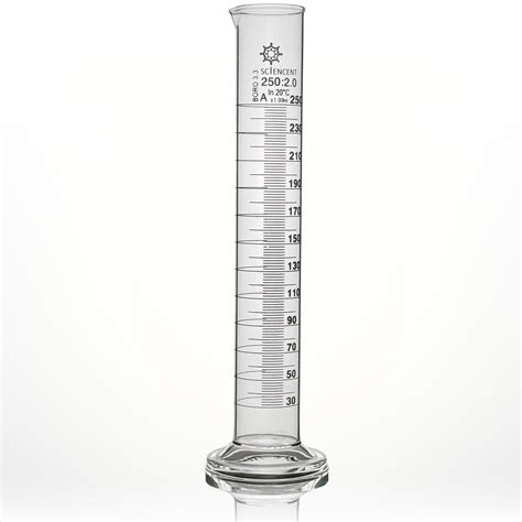 Premium Lab Glass Graduated Cylinder 250 Ml Class A 1ml | Desertcart INDIA