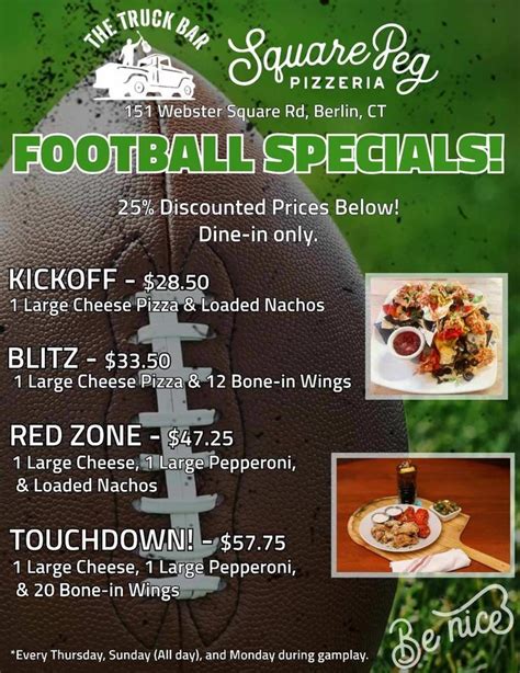 NFL Redzone Sundays at The Truck Bar!, 151 webster square rd Berlin Ct ...