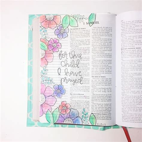 The Inspiring Story of Hannah in Bible Journaling