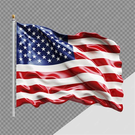 Premium PSD | USA flag american flag png isolated on transparent background