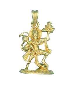 Buy GVG JEWELLERY Gold Plated Lord Hanuman Bajrang Bali Hindu God ...