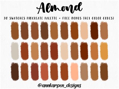 Almond Color Code