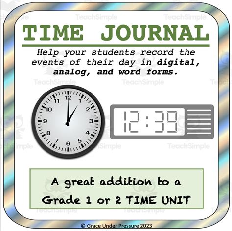 Image result for Time Number Line Journal