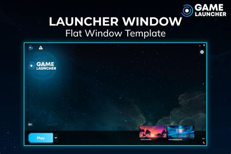 Game Launcher - Flat Window Template [Multiplatform] | 实用工具 工具 | Unity ...
