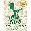 Buy RPG Hex Paper For Map & Wargaming Terrain Drawing: 5 in 1 Inch ...