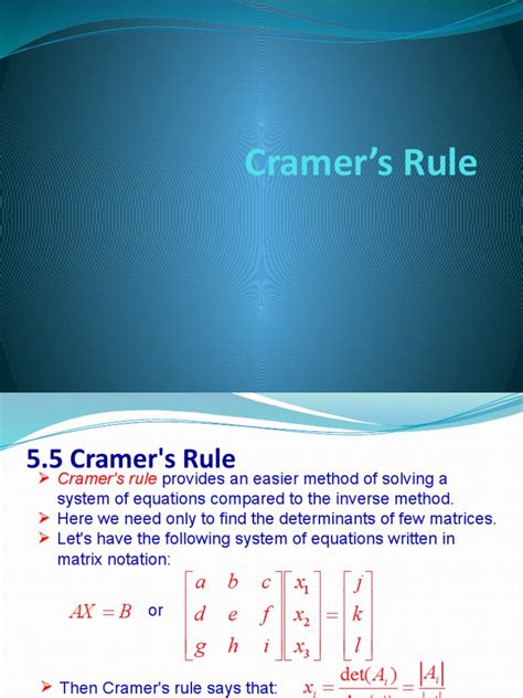 Cramer's Rules 的图像结果