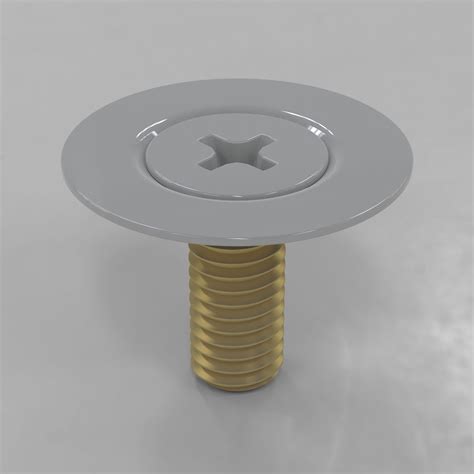 Flat Head Screw with Metal Washer, Alloy Steel | Stake Fastener Co ...