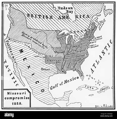 Map of missouri compromise hi-res stock photography and images - Alamy