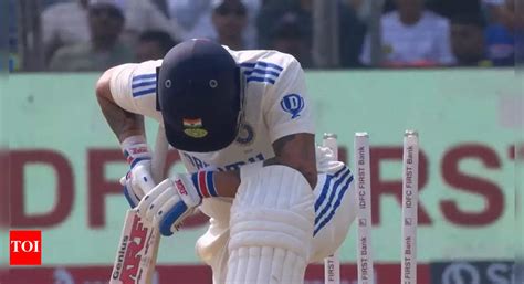 Virat Kohli misjudges full toss, walks back fuming in disbelief in Pune ...