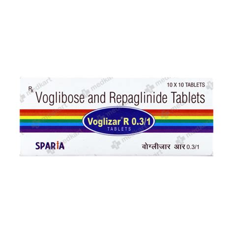 VOGLIZAR R 0.3/1 TABLET 10'S : View Price, Combination and Alternatives ...