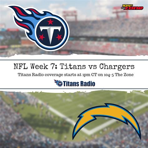 Titans vs Chargers: Game Day Info | WGFX-FM