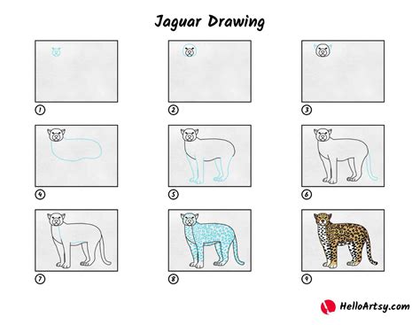 Easy Jaguar Drawing Step By Step How To Draw A Jaguar Emily Drawing