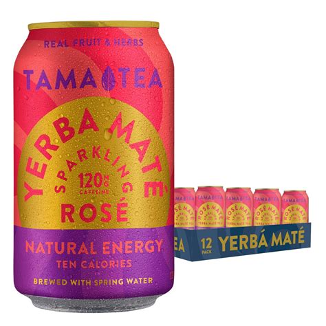 Sparkling Rose Yerba Mate by Tama Tea - Healthy Energy Drink ...