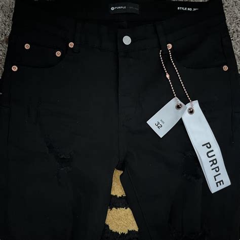 Purple Brand Jeans Ripped Black-Size 32👖 Never... - Depop