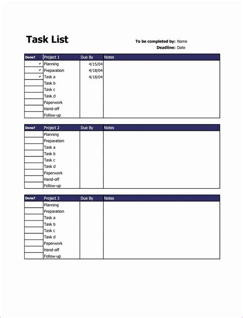 Image result for How To Create A Task Checklist In Excel