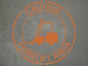 Buy Forklift Area - StencilWater Proof Signature (Sign stikcer) Online ...