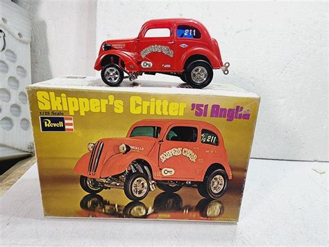 BUILT 1970 Revell 1/25 Skipper Critter 1952 Ford Anglia Drag Race Model Car Kit | #4544236822