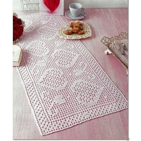 Image result for Rose Filet Crochet Table Runner Pattern