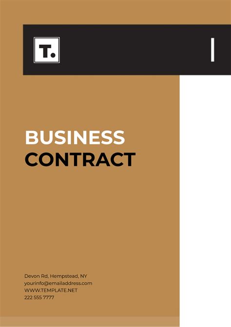 Free Professional Contract Cover Page Template to Edit Online