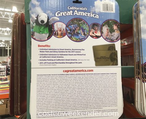 Great America 2017 Adult Gold Season Pass | Costco Weekender