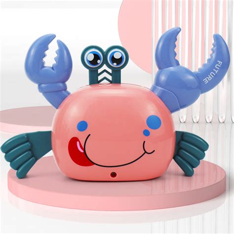 Climbing Crab Musical Toy – Bump & Go Crawling Pet with Lights – Giftoo