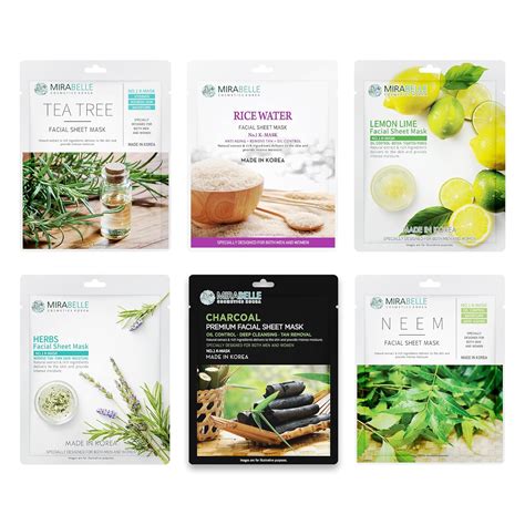 Buy MIRABELLE COSMETICS KOREA Oily Skin Facial Sheet Mask Combo (Pack ...