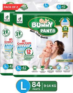 BUMMY PANTS Ultra Dry Baby Diapers with 5D Cross Core & 12-Hour ...